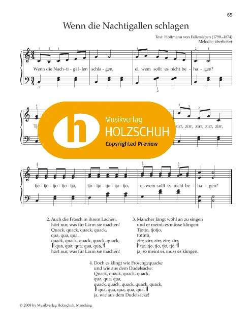 Wenn die Nachtigallen schlagen